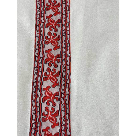 Vintage 1960s Style Handmade White and Red Skirt Size Medium (READ) - Picture 3 of 6